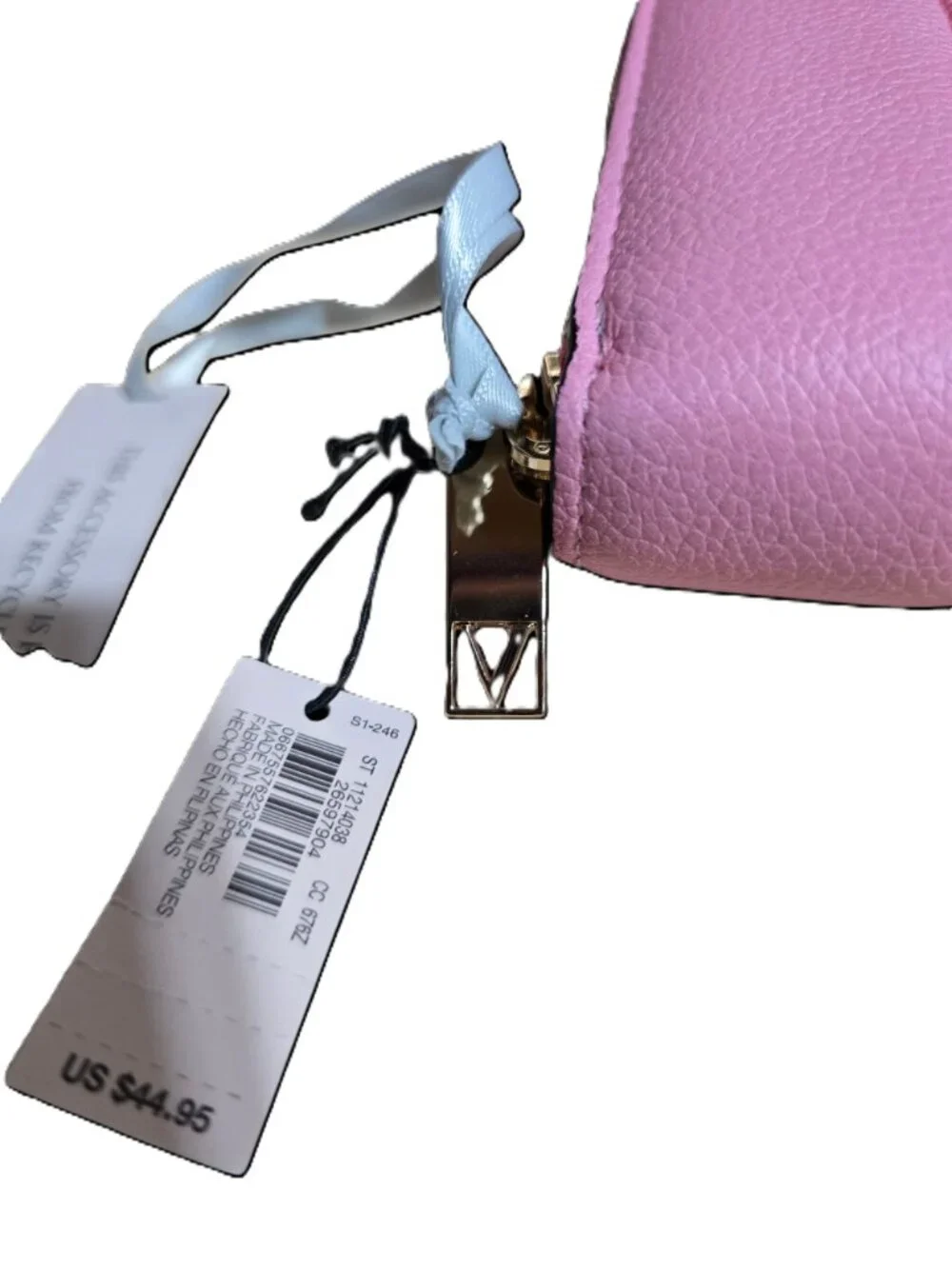 Victoria Secret Pink & White Striped Zip Around Wallet - Picture 8 of 11